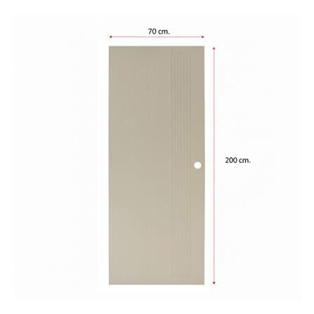 ประตูภายนอก UPVC เจาะลูกบิด MODERNWOOD MWR009 70x200 ซม. สีแชมเปญ_4
