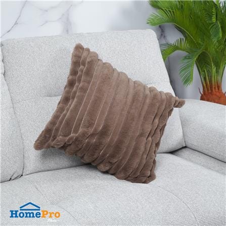 ปลอกหมอนอิง HOME LIVING STYLE GLORY 18x18 นิ้ว สีน้ำตาลเข้ม_4