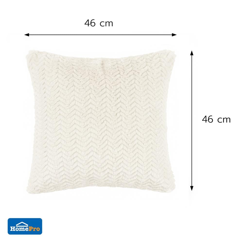 ปลอกหมอนอิง HOME LIVING STYLE GRIFF 18x18 นิ้ว สีครีม