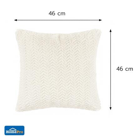 ปลอกหมอนอิง HOME LIVING STYLE GRIFF 18x18 นิ้ว สีครีม_7