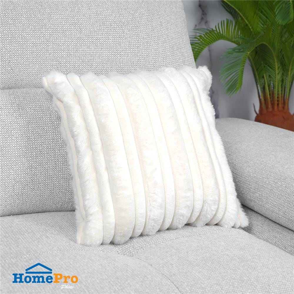 ปลอกหมอนอิง HOME LIVING STYLE GLORY 16x16 นิ้ว สีครีม