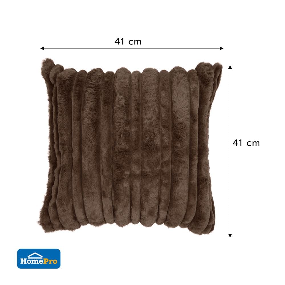 ปลอกหมอนอิง HOME LIVING STYLE GLORY 16x16 นิ้ว สีน้ำตาลเข้ม
