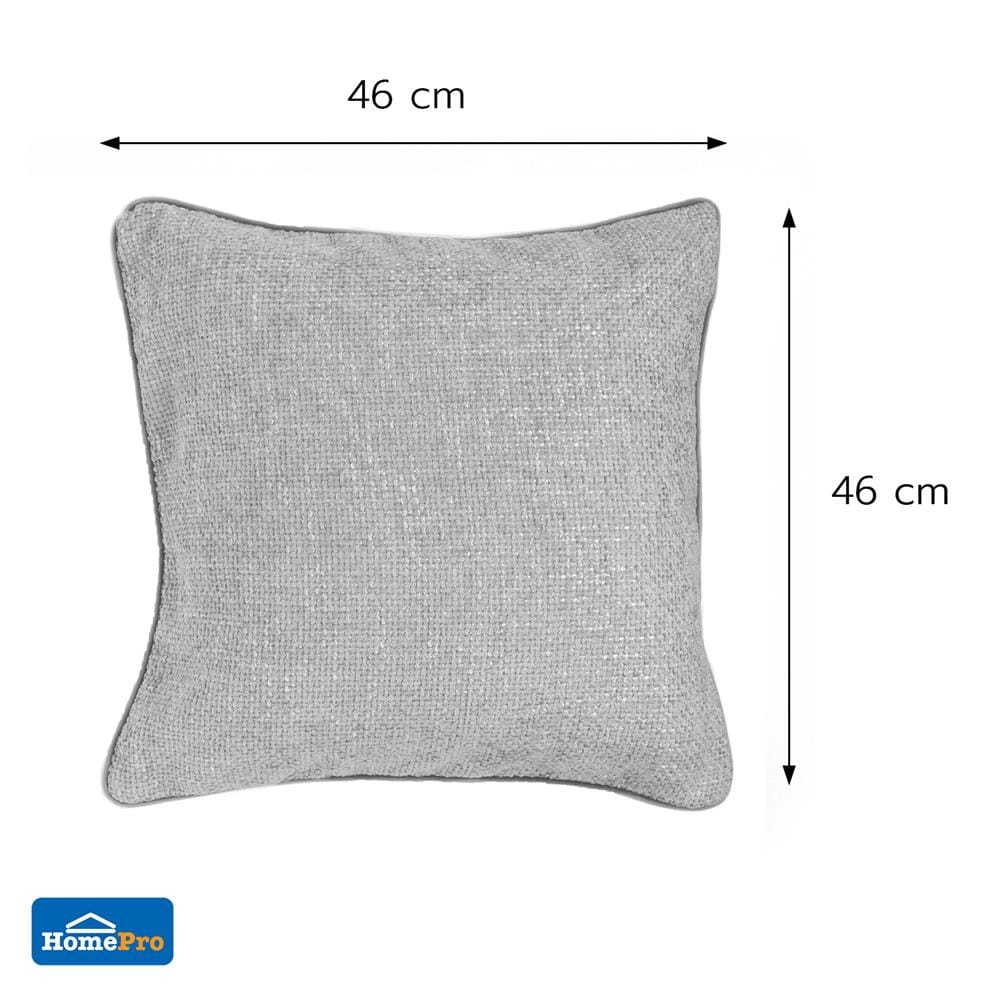 ปลอกหมอนอิง HOME LIVING STYLE GUY 18x18 นิ้ว สีเทา