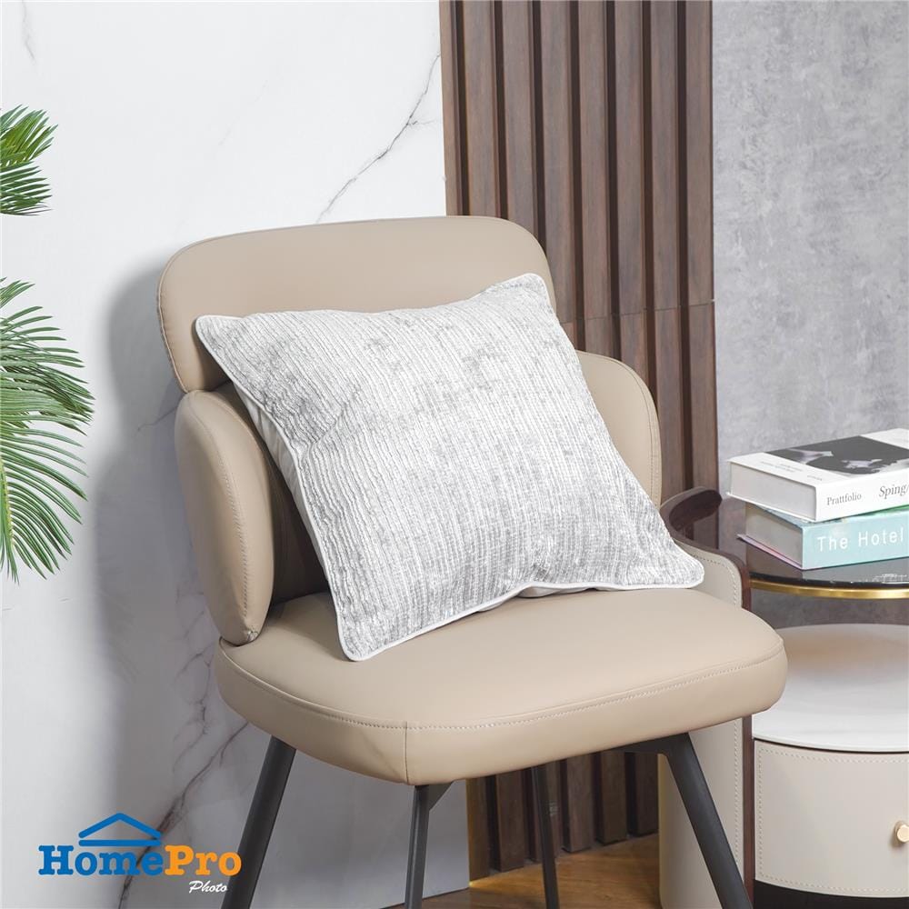 ปลอกหมอนอิง HOME LIVING STYLE GAIL 18x18 นิ้ว สีเทา