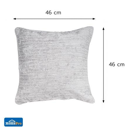 ปลอกหมอนอิง HOME LIVING STYLE GAIL 18x18 นิ้ว สีเทา_5