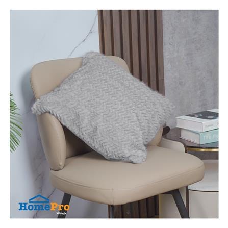 ปลอกหมอนอิง HOME LIVING STYLE GRIFF 18x18 นิ้ว สีเทา_4