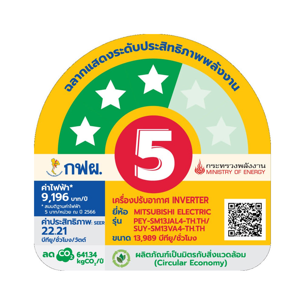 แอร์ซ่อนฝ้า MITSUBISHI PEY-SM13JAL4 13989 บีทียู อินเวอร์เตอร์