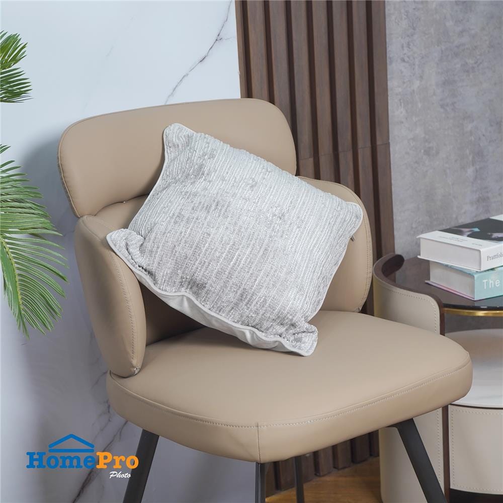 ปลอกหมอนอิง HOME LIVING STYLE GAIL 16x16 นิ้ว สีเทา