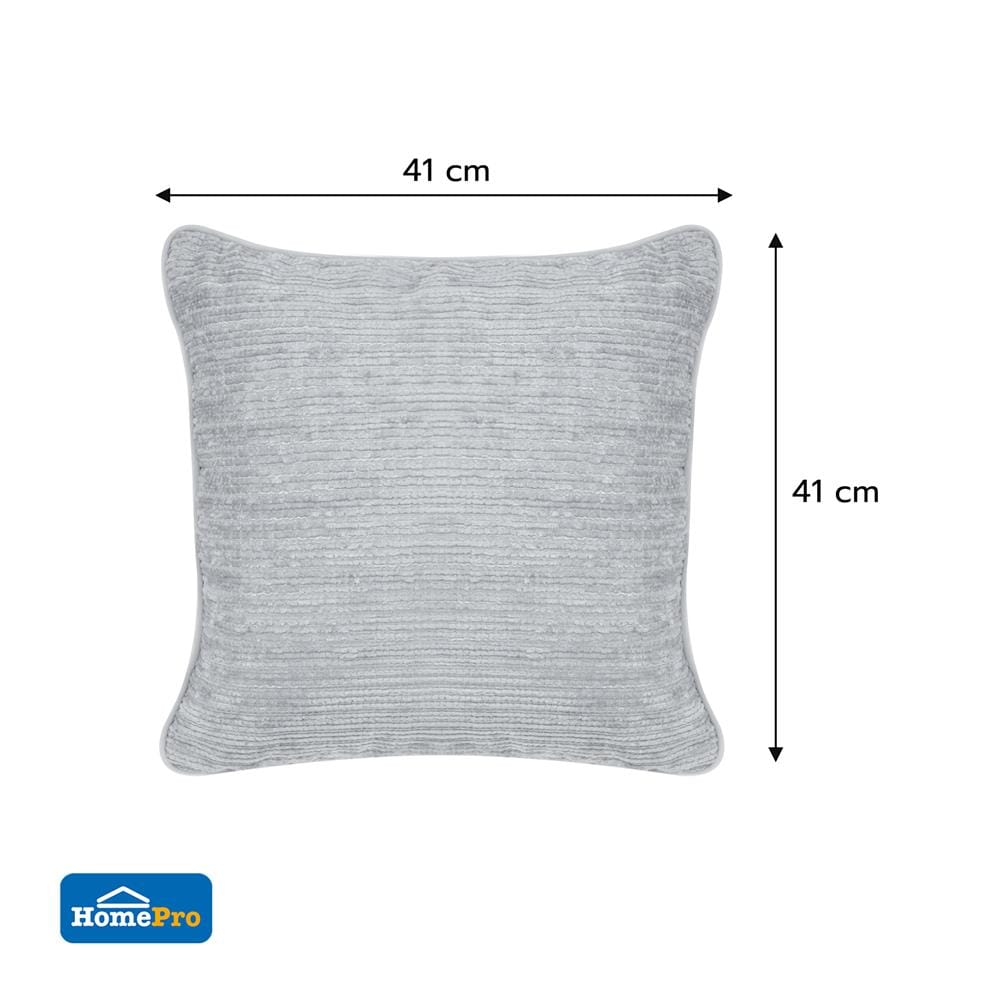 ปลอกหมอนอิง HOME LIVING STYLE GAIL 16x16 นิ้ว สีเทา