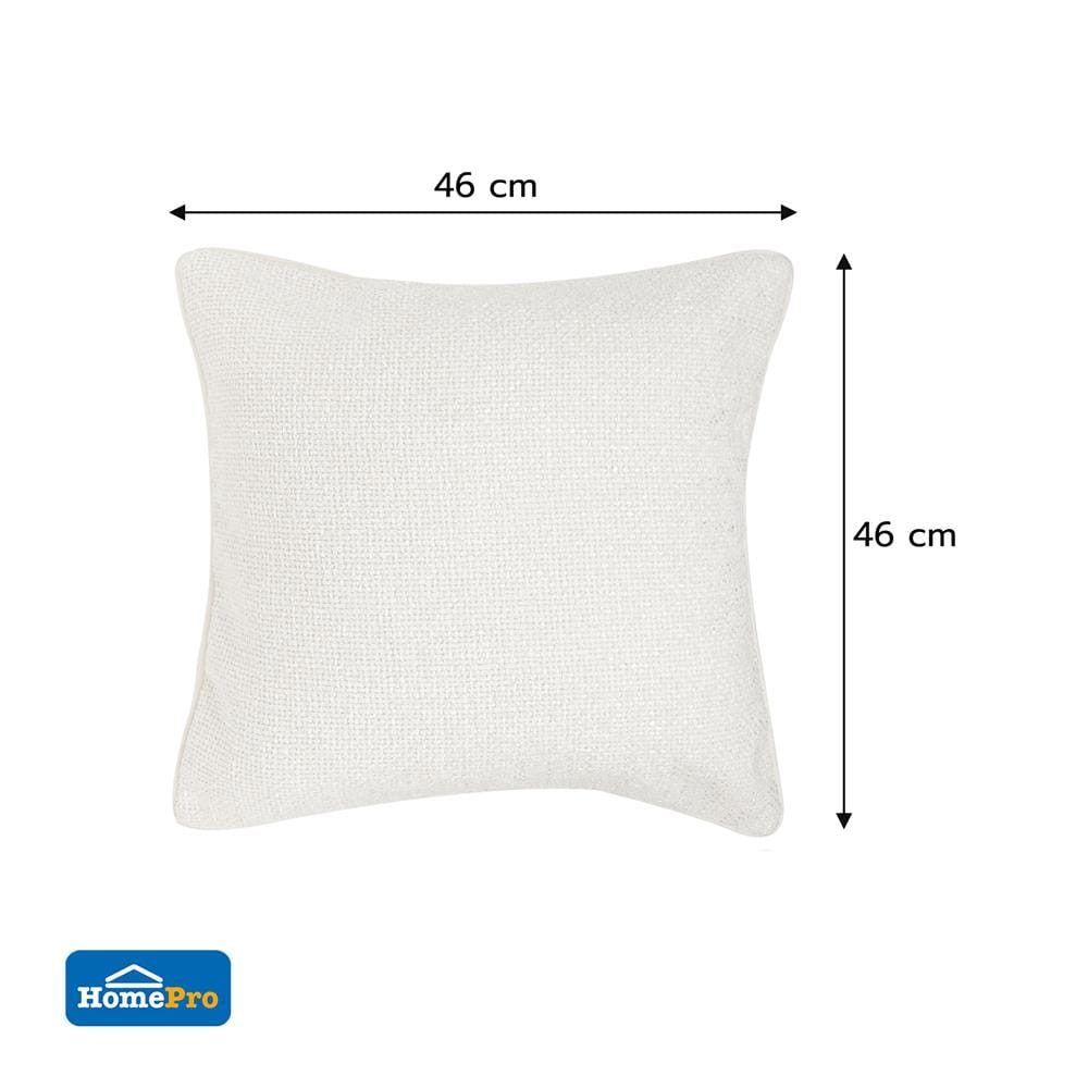 ปลอกหมอนอิง HOME LIVING STYLE GUY 18x18 นิ้ว สีครีม