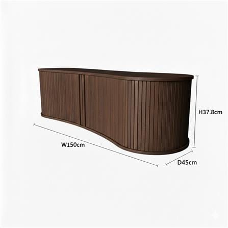 ตู้วางทีวี TOMATO HOME FLUTORIA 150 ซม. สีวอลนัท_5