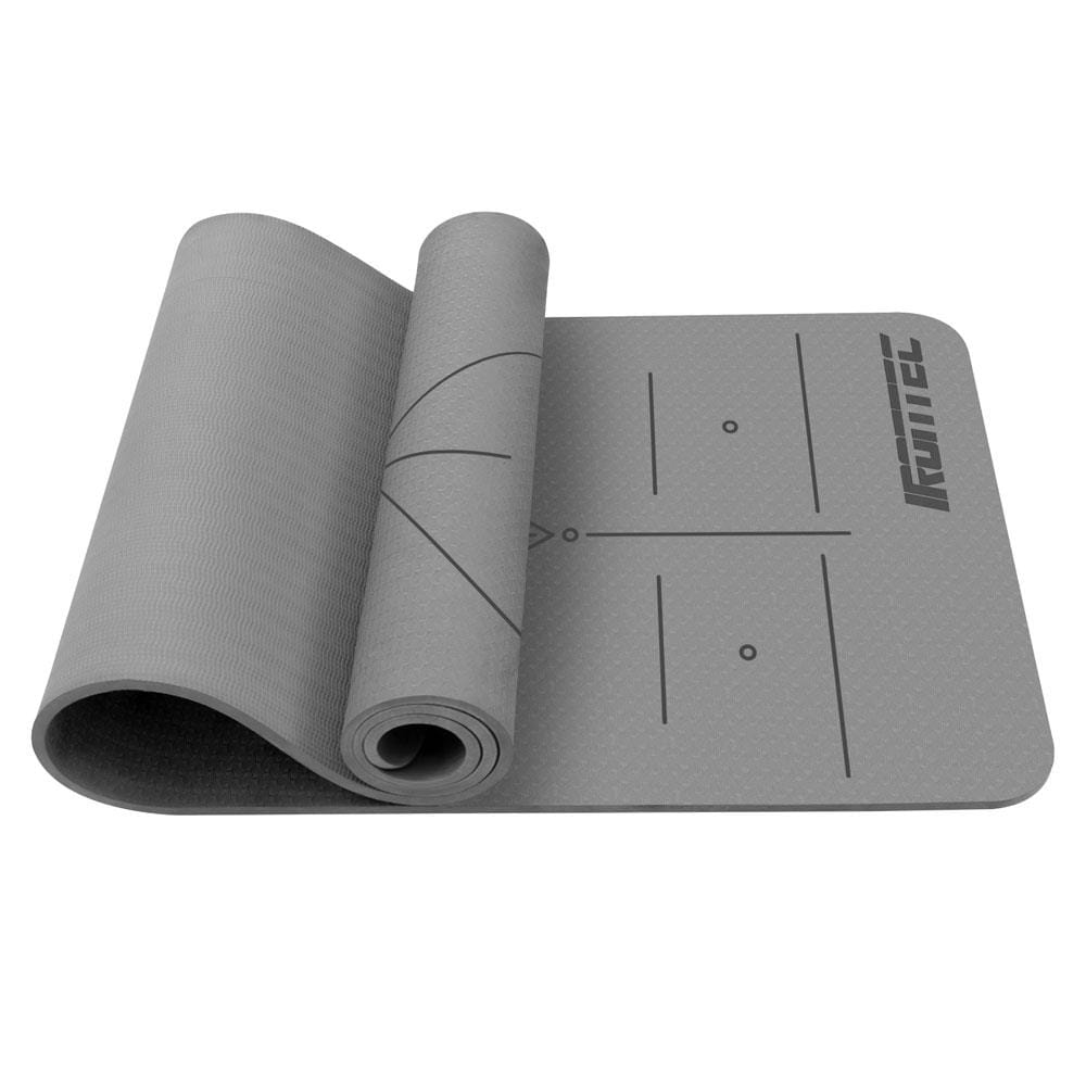 เสื่อโยคะ IRONTEC TPE 183x61 ซม. สีเทา
