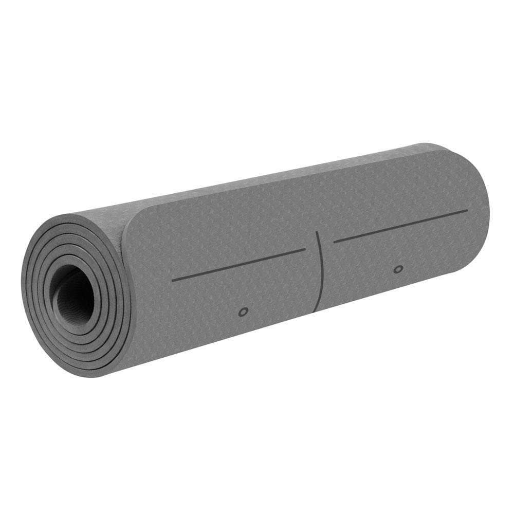 เสื่อโยคะ IRONTEC TPE 183x61 ซม. สีเทา