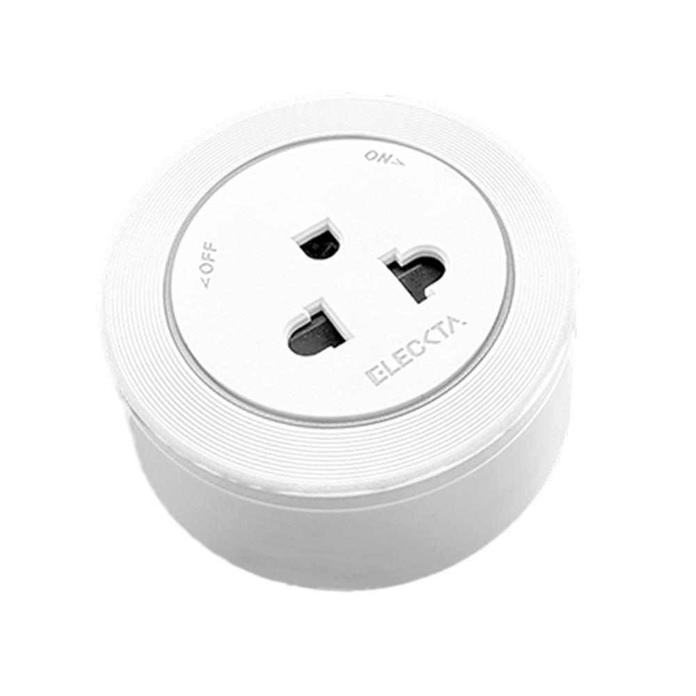 เต้ารับไร้สาย 3 ตา ELECKTA SP-07 สีขาว