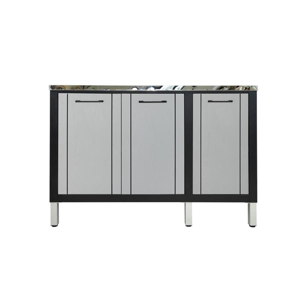 ตู้ตั้งพื้น ท็อปเรียบ CABIN HARVIN 120x85x50 ซม. สีเทา