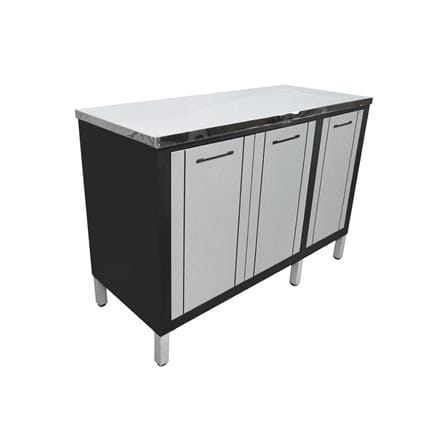 ตู้ตั้งพื้น ท็อปเรียบ CABIN HARVIN 120x85x50 ซม. สีเทา_2