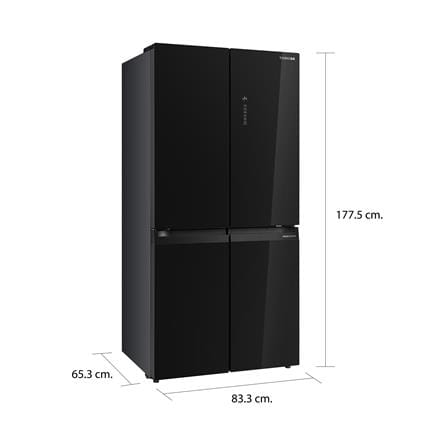 ตู้เย็น MULTIDOOR TOSHIBA GR-RF611WI-PGTH 16.7 คิว กระจกดำ_6