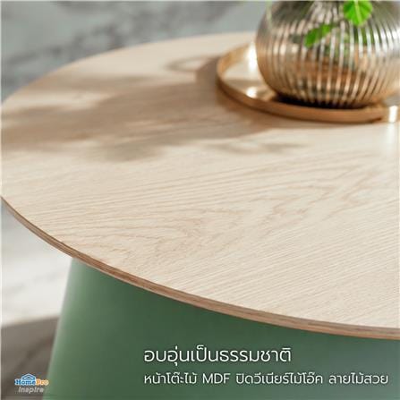 โต๊ะกลาง ME LIVING ON TREE 69 ซม. สีไม้อ่อน/เขียว_4