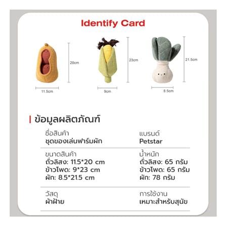 ของเล่นสุนัข PETSTAR PSTR0452 (ชุด 3 ชิ้น)_7