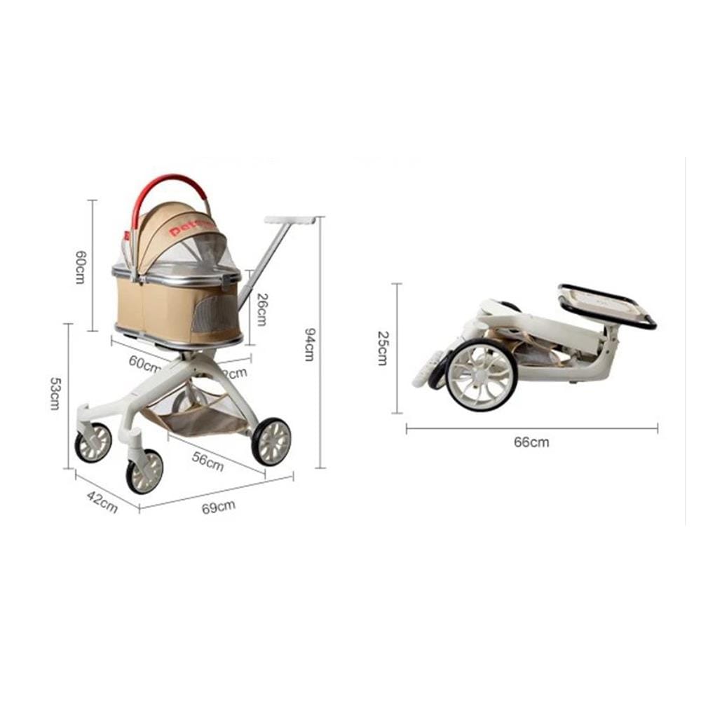 รถเข็นสัตว์เลี้ยง PETSTAR PSRB0069 สีน้ำตาล