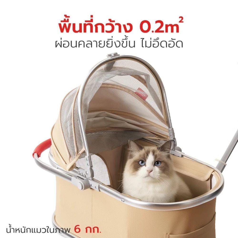 รถเข็นสัตว์เลี้ยง PETSTAR PSRB0069 สีน้ำตาล