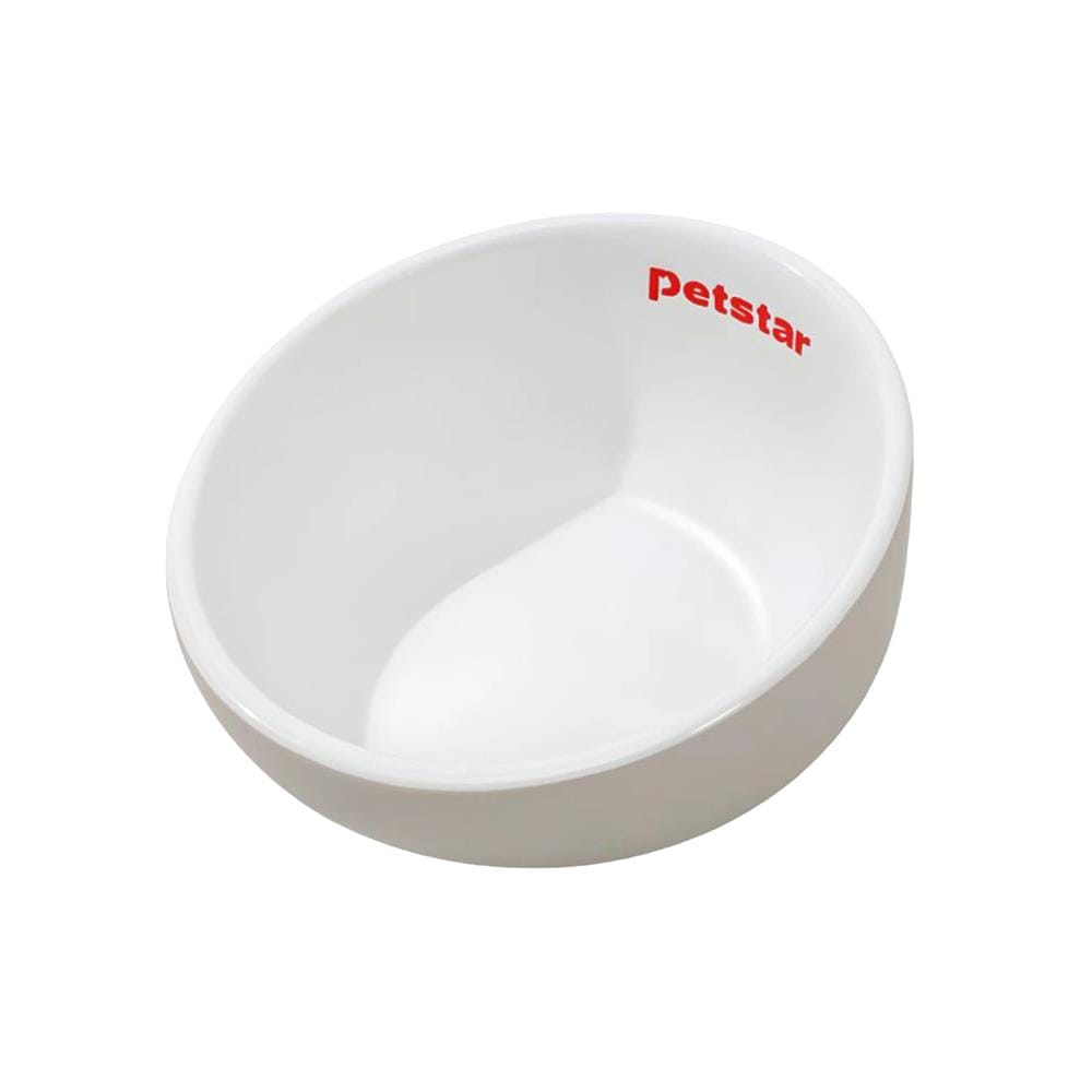 ชามอาหารสัตว์เลี้ยง PETSTAR PSRQ020 สีขาว