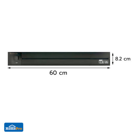 รางปลั๊กไฟแบบเลื่อนได้ ELECKTA K1-60 60 ซม. สีดำ_7