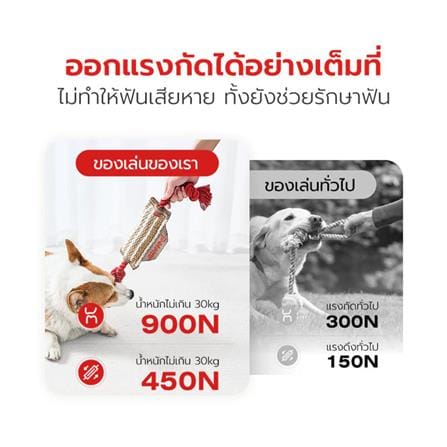 ของเล่นสุนัข PETSTAR PSTR0411 สีน้ำตาลอ่อน_4