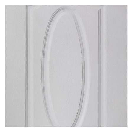 ประตูภายนอก UPVC เจาะลูกบิด MODERNWOOD MWR002 80x200 ซม. สีขาว_2