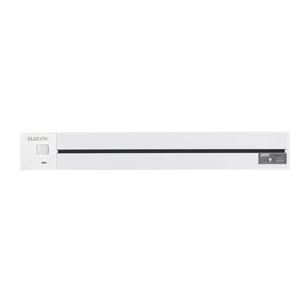 รางปลั๊กไฟแบบเลื่อนได้ พร้อมเต้ารับ 2 ตัว ELECKTA K1-60 60 ซม. สีขาว