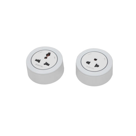 รางปลั๊กไฟแบบเลื่อนได้ พร้อมเต้ารับ 2 ตัว ELECKTA K1-60 60 ซม. สีขาว_3