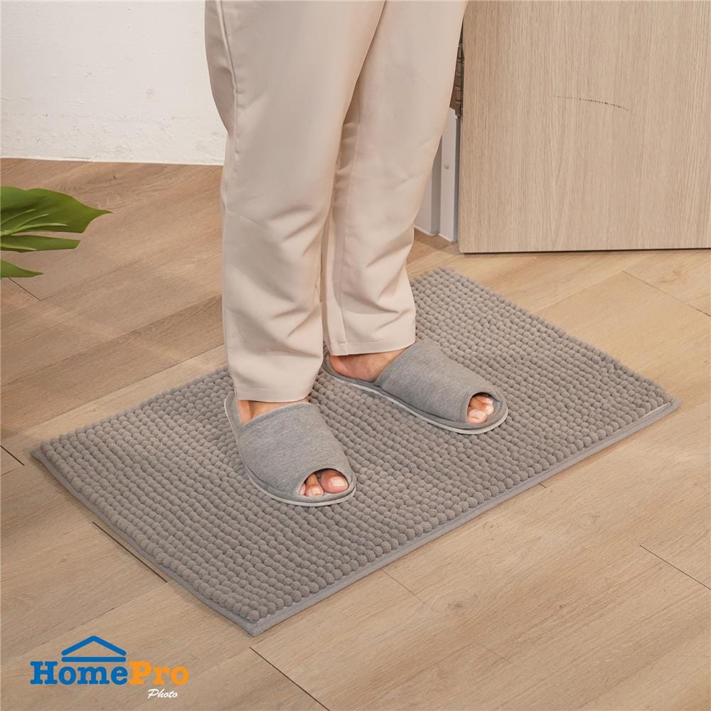 พรม HOME LIVING STYLE PUFFY 45x70 ซม. สีเทา