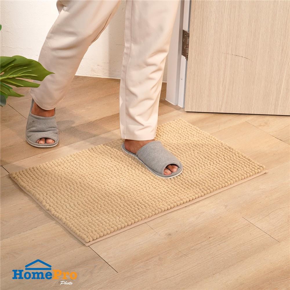 พรม HOME LIVING STYLE PUFFY 45x70 ซม. สีครีม