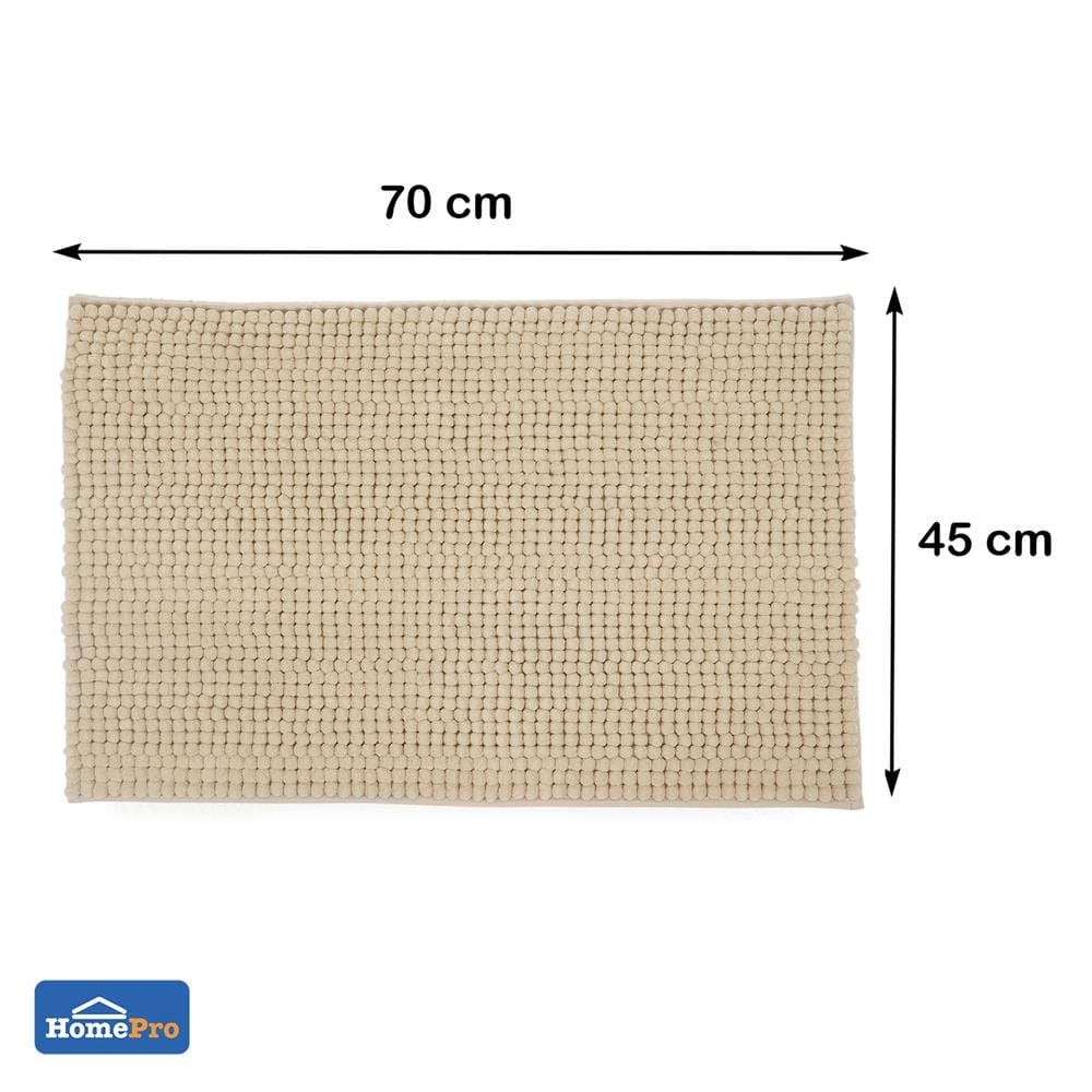 พรม HOME LIVING STYLE PUFFY 45x70 ซม. สีครีม