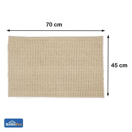 พรม HOME LIVING STYLE PUFFY 45x70 ซม. สีครีม_6
