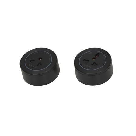 รางปลั๊กไฟแบบเลื่อนได้ พร้อมเต้ารับ 2 ตัว ELECKTA K1-100 100 ซม. สีดำ_3