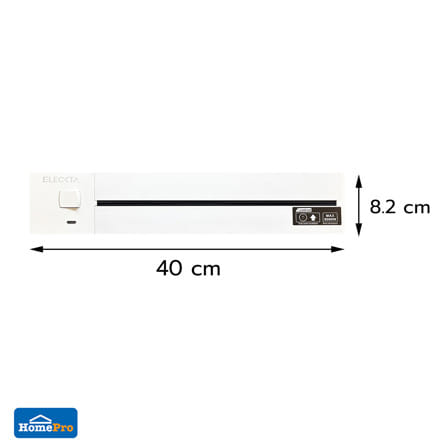 รางปลั๊กไฟแบบเลื่อนได้ ELECKTA K1-40 40 ซม. สีขาว_6