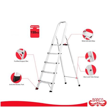 บันได STEP 4 ขั้น BARCO ALHL-004-ALU สีเงิน_1