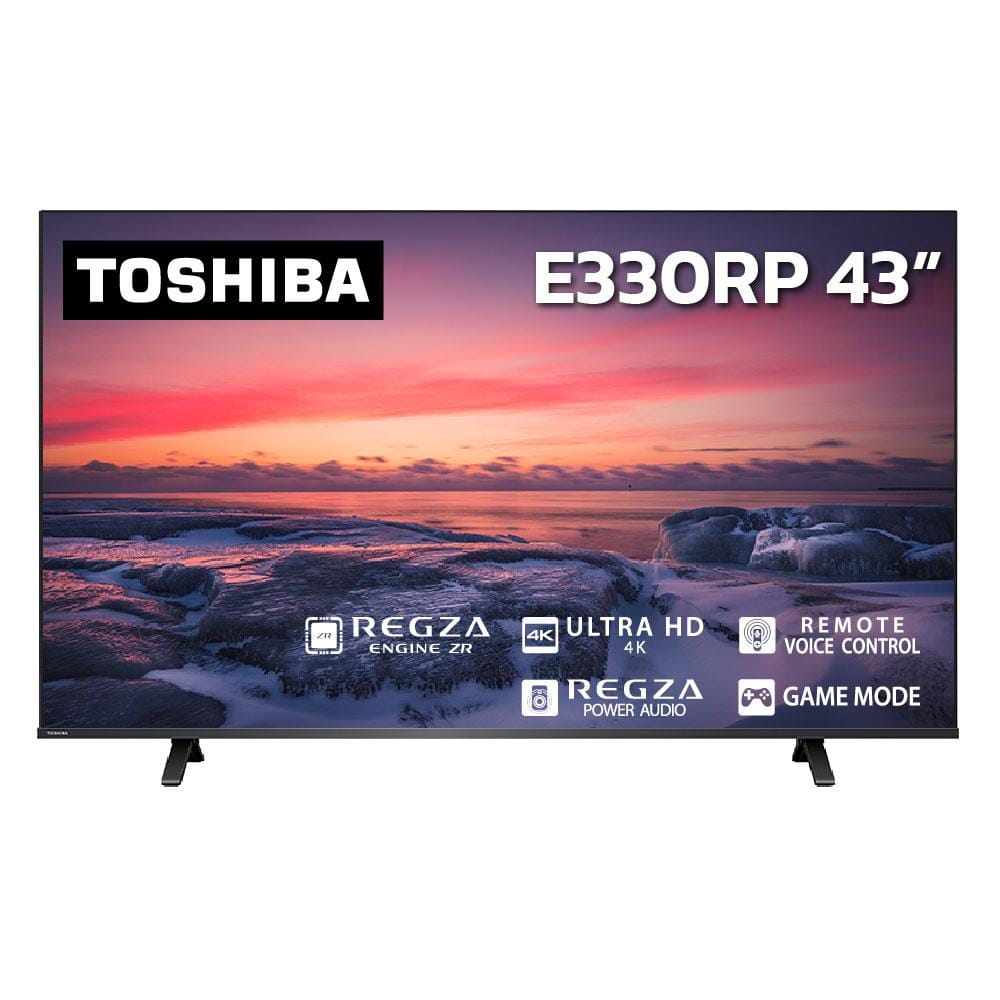 ทีวีแอลอีดี 43 นิ้ว TOSHIBA (4K, LED, VIDAA) 43E330RP