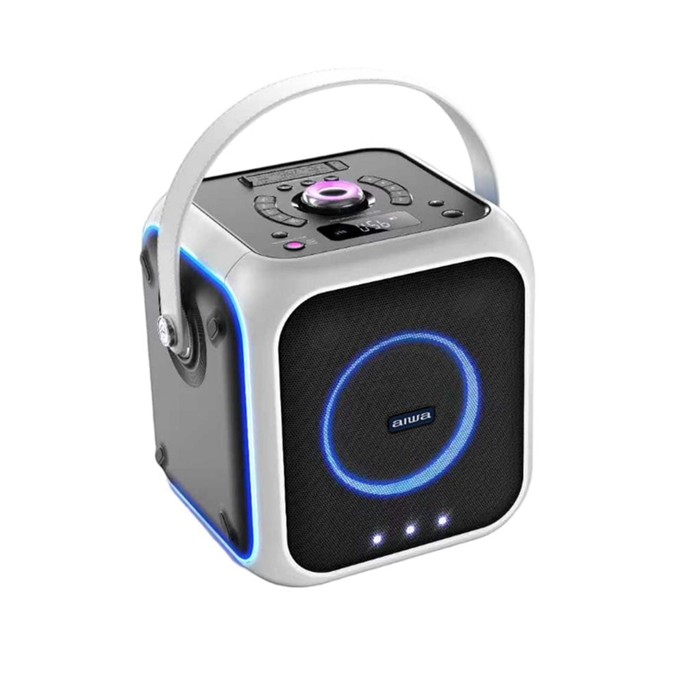 ลำโพงบลูทูธพกพาพร้อมไมค์ AIWA AW-B200K สีขาว
