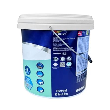 สีน้ำทาฝ้า ชนิดด้าน DULUX SUPERCOAT สีขาว 15 ลิตร_1