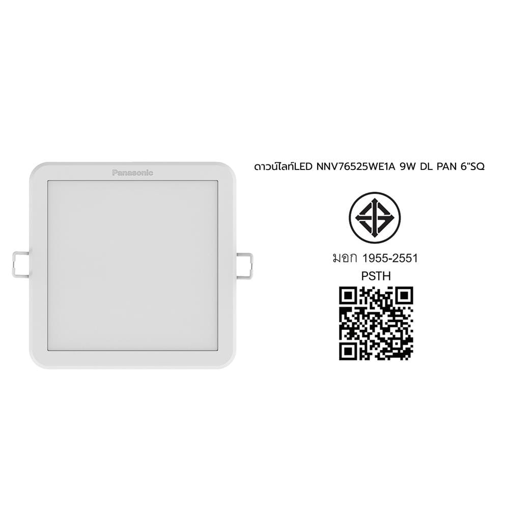 ดาวน์ไลท์ LED PANASONIC NNV76525WE1A 6 นิ้ว 9 วัตต์ DAYLIGHT สีขาว