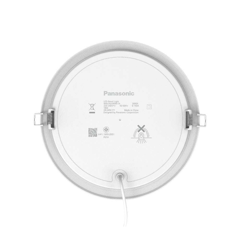 ดาวน์ไลท์ LED PANASONIC NNV76538WE1A 8 นิ้ว 18 วัตต์ WARM WHITE สีขาว