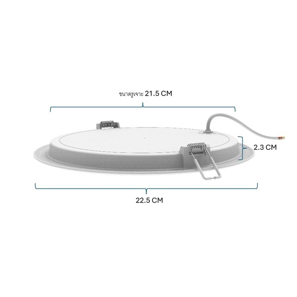 ดาวน์ไลท์ LED PANASONIC NNV76538WE1A 8 นิ้ว 18 วัตต์ WARM WHITE สีขาว