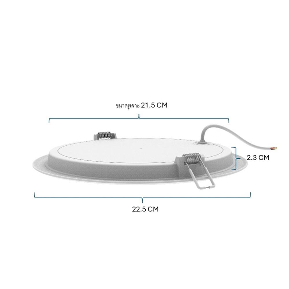 ดาวน์ไลท์ LED PANASONIC NNV76539WE1A 8 นิ้ว 18 วัตต์ COOL WHITE สีขาว