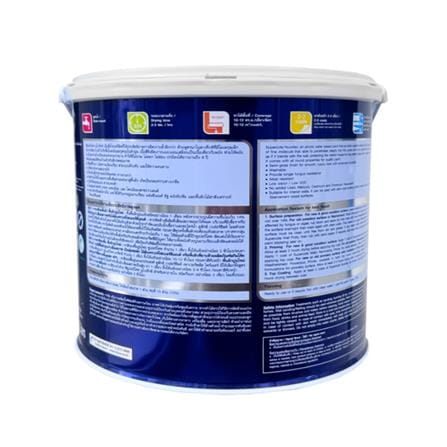 สีน้ำทาฝ้า ชนิดด้าน DULUX SUPERCOAT สีขาวควัน 3 ลิตร_3