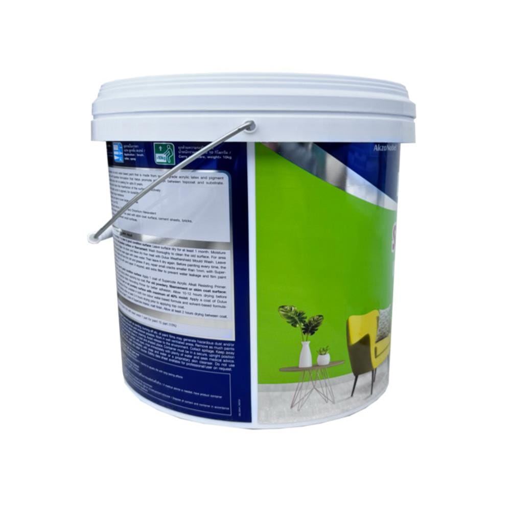 สีน้ำทาภายใน ชนิดด้าน DULUX SUPERCOTE BASE E สีขาว 9 ลิตร