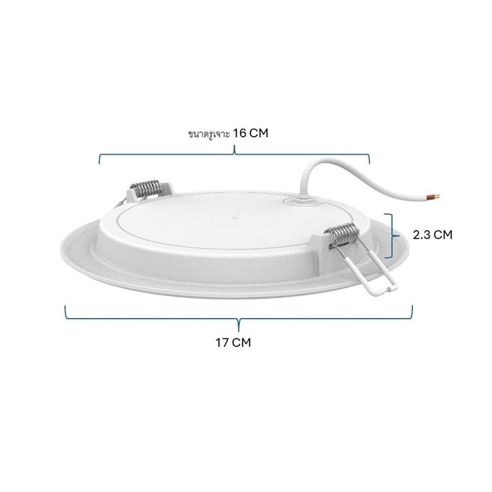 ดาวน์ไลท์ LED PANASONIC NNV76526WE1A 6 นิ้ว 12 วัตต์ WARM WHITE สีขาว