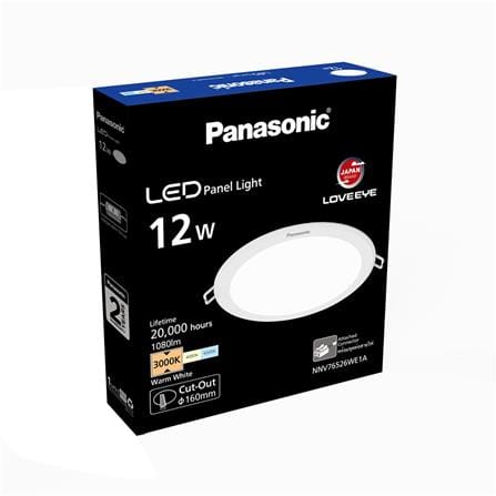 ดาวน์ไลท์ LED PANASONIC NNV76526WE1A 6 นิ้ว 12 วัตต์ WARM WHITE สีขาว_4