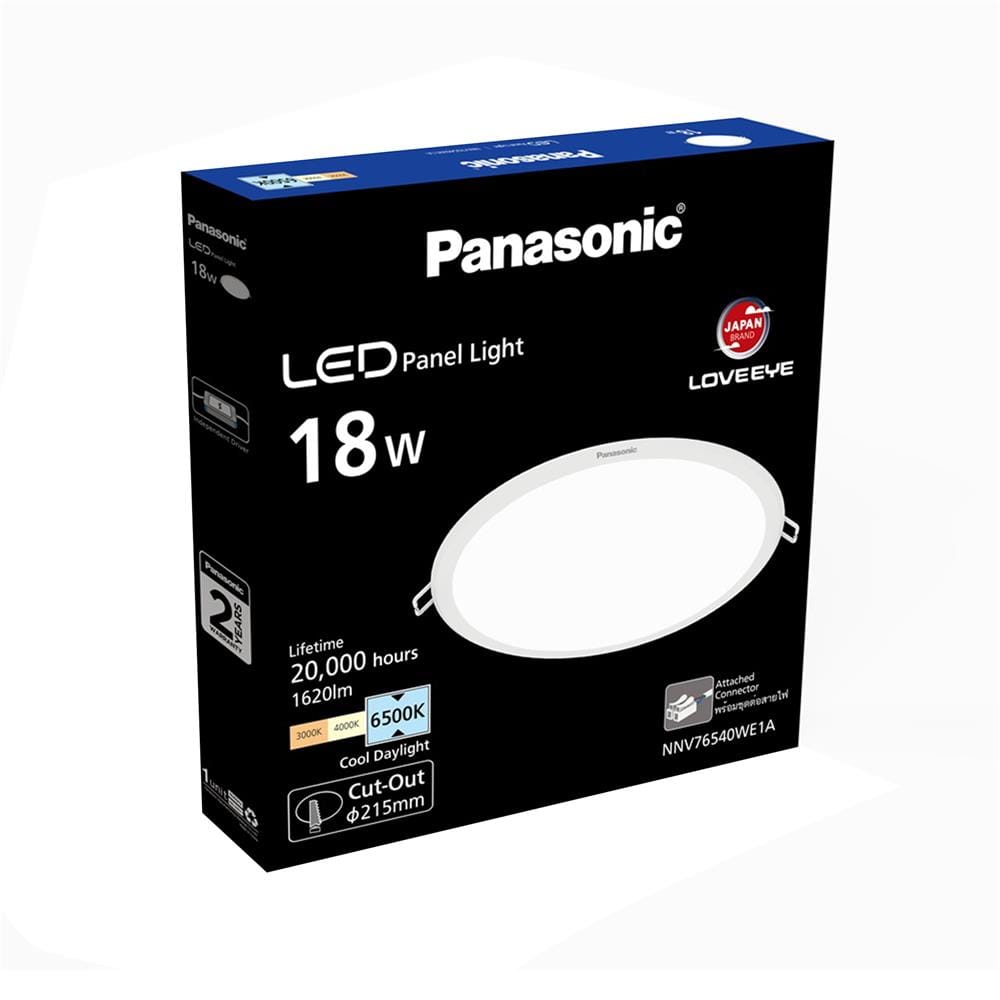 ดาวน์ไลท์ LED PANASONIC NNV76540WE1A 8 นิ้ว 18 วัตต์ DAYLIGHT สีขาว